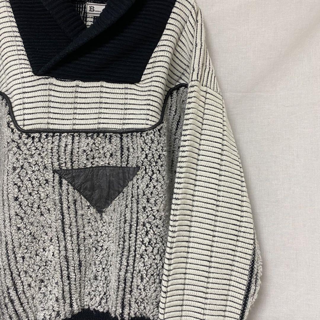 Vintage レザー×ニット