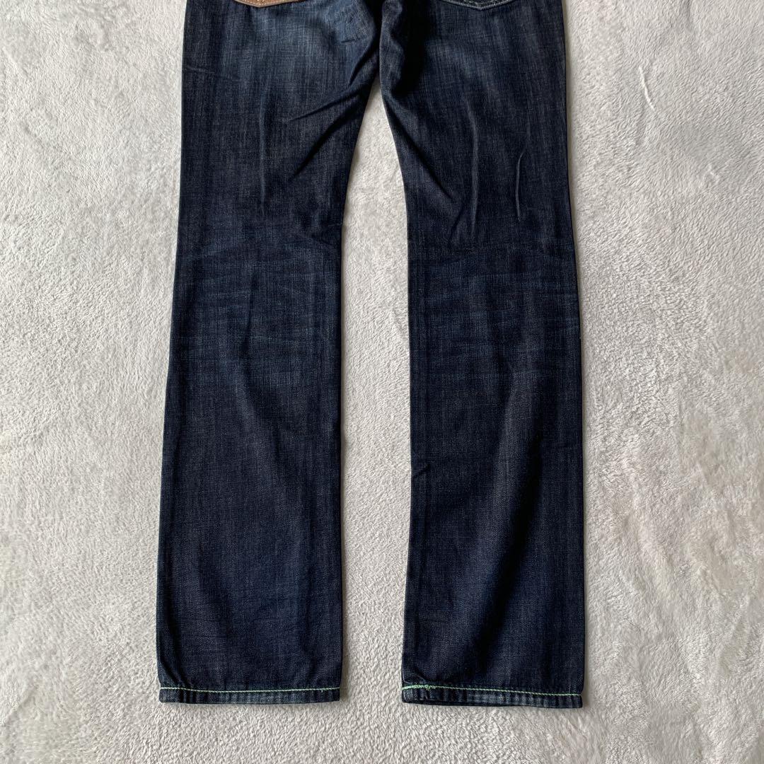 超希少 美品！EVISU PARIS エヴィス デニム パンツ ジーンズ レザー
