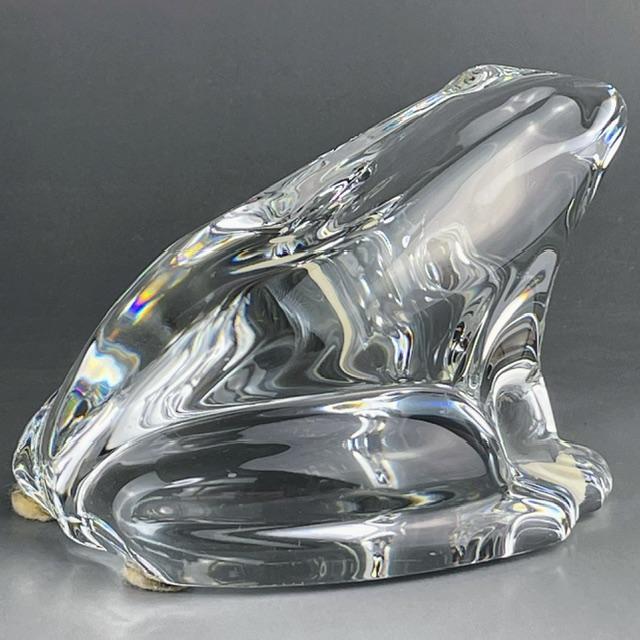 【美品】baccarat バカラ カエル 蛙 かえる ぺーパーウェイト