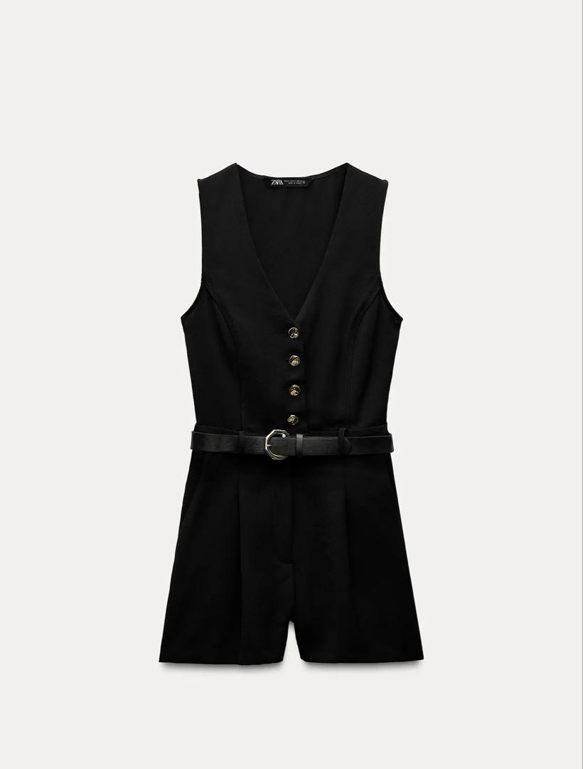 zara ベルト付きジャンプスーツ - メルカリ
