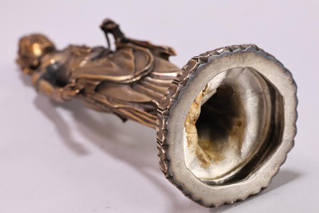 仏教美術　高村光雲 原型　聖観音菩薩立像　銀900刻印　高さ20㎝　重さ501g