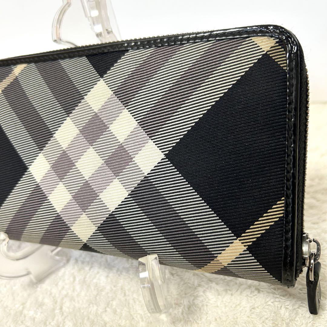 楓様専用バーバリーブルーレーベル 長財布 ラウンドジップ ノバ