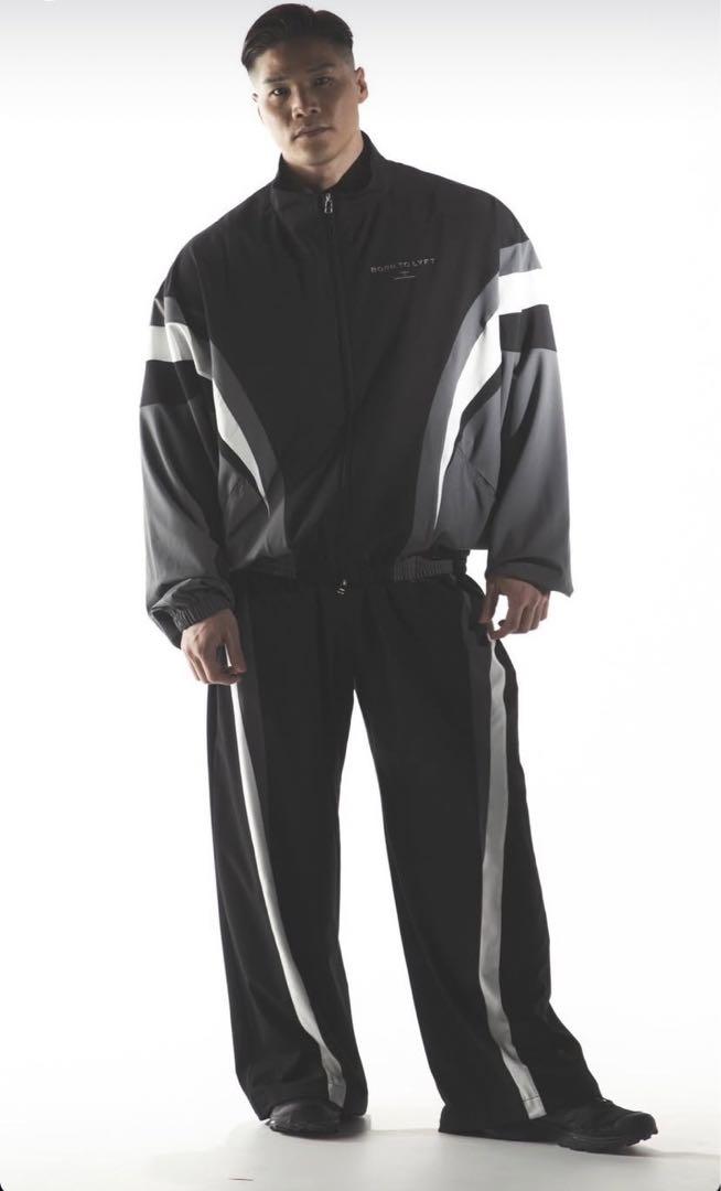 LYFT 2LINE OVERSIZE TRACK 上下セット　田口純平モデル 2LINE OVERSIZE TRACK JACKET V.2 - BLACK