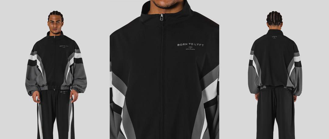 LYFT 2LINE OVERSIZE TRACK 上下セット　田口純平モデル 2LINE OVERSIZE TRACK JACKET V.2 - BLACK