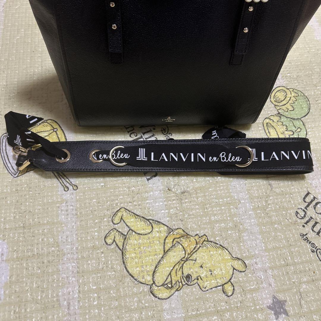 最終値下げ！LANVIN en Bleu ショルダーバッグ 黒