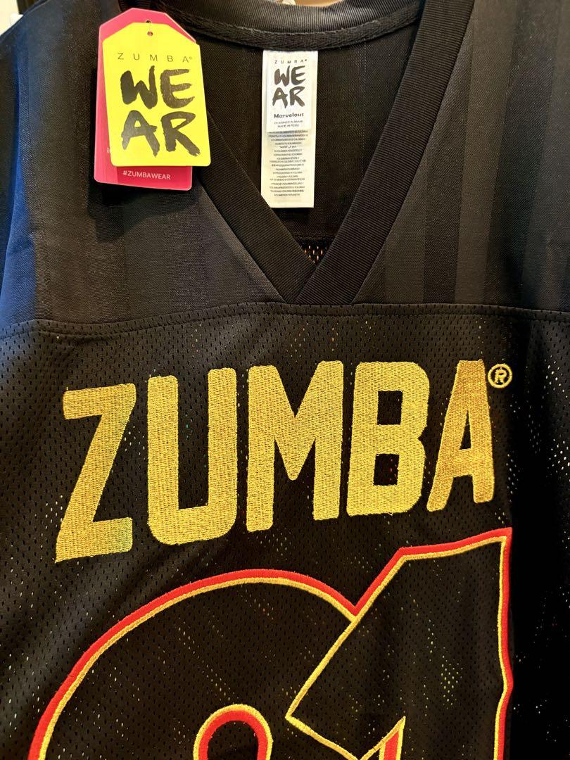 ZUMBA トップス メッシュ Vネック Tシャツ 01 ブラック