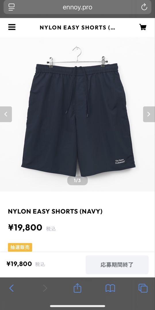 ennoy 25SS Mサイズ　ネイビー　ナイロンショーツ　スタイリスト私物