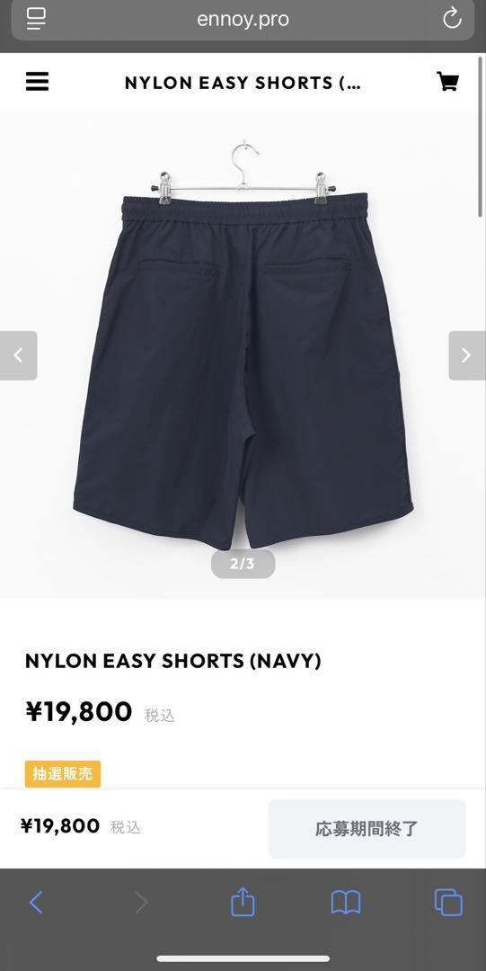 ennoy 25SS Mサイズ　ネイビー　ナイロンショーツ　スタイリスト私物