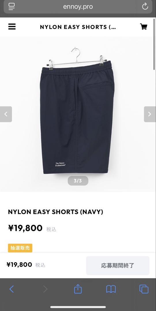ennoy 25SS Mサイズ　ネイビー　ナイロンショーツ　スタイリスト私物