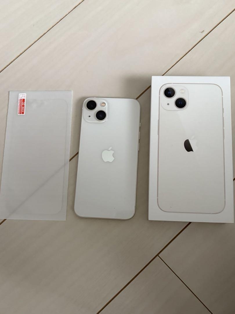 Apple iPhone 13 本体125G バッテリー83% 保護フィルム付き 27,300円
