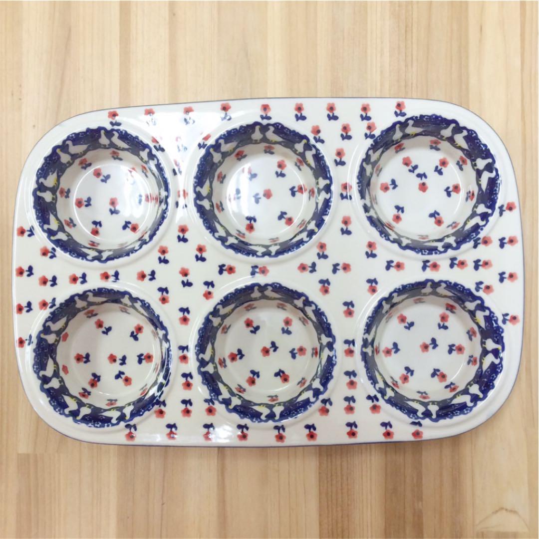ポーリッシュポタリー　クグロフ型 ケルセン- 愛らしい陶器ポーリッシュポタリー（ポーランド食器