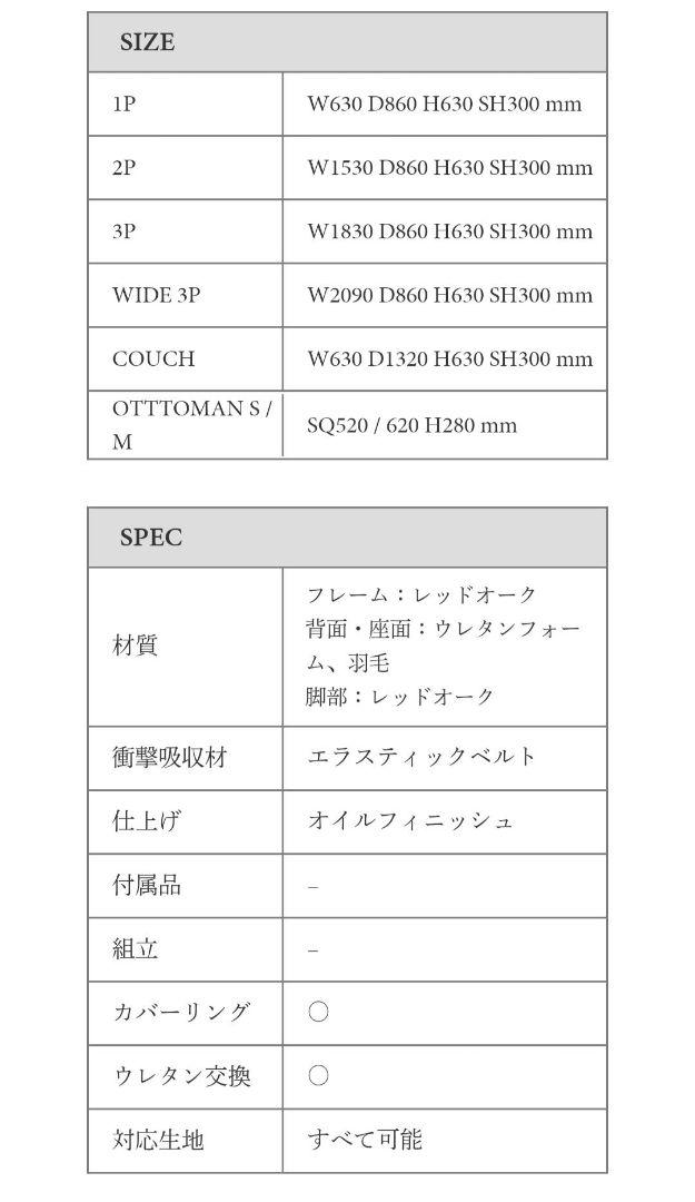 モモナチュラル　クラウドソファ 2P