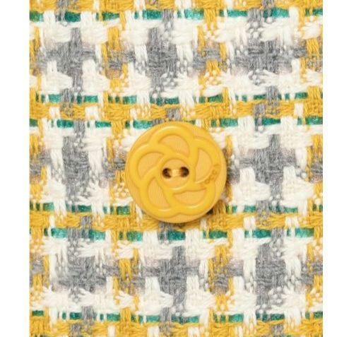 TOCCA【美品♪】ツイギーツイードワンピース　150size♡マリーゴールド色