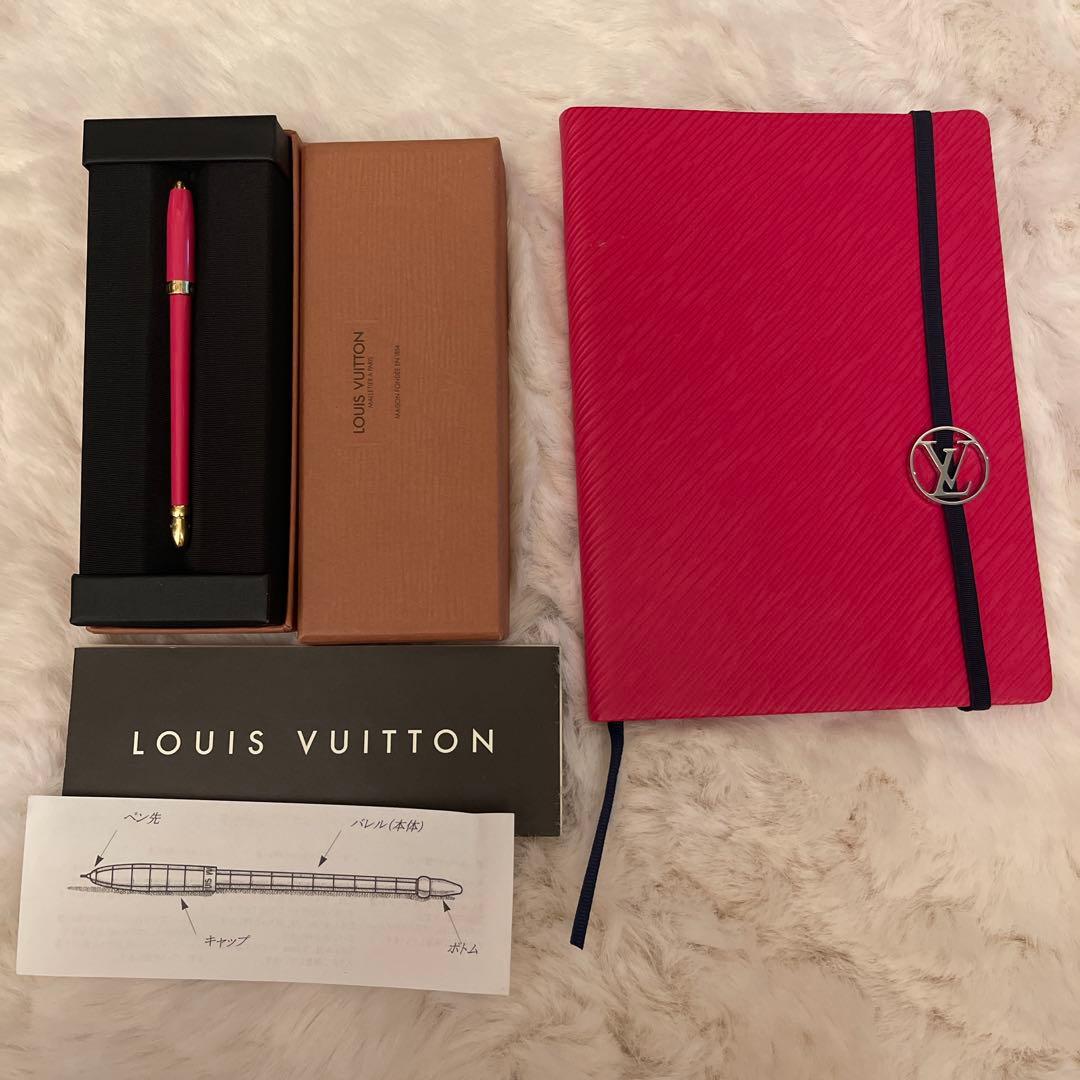 LOUIS VUITTON ピンクノートとペンセット
