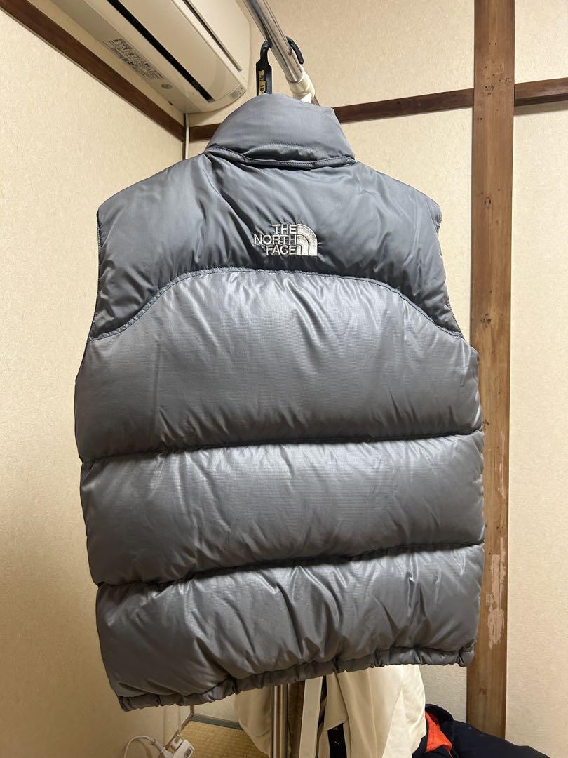 THE NORTH FACE メンズ S グレー ダウンベスト