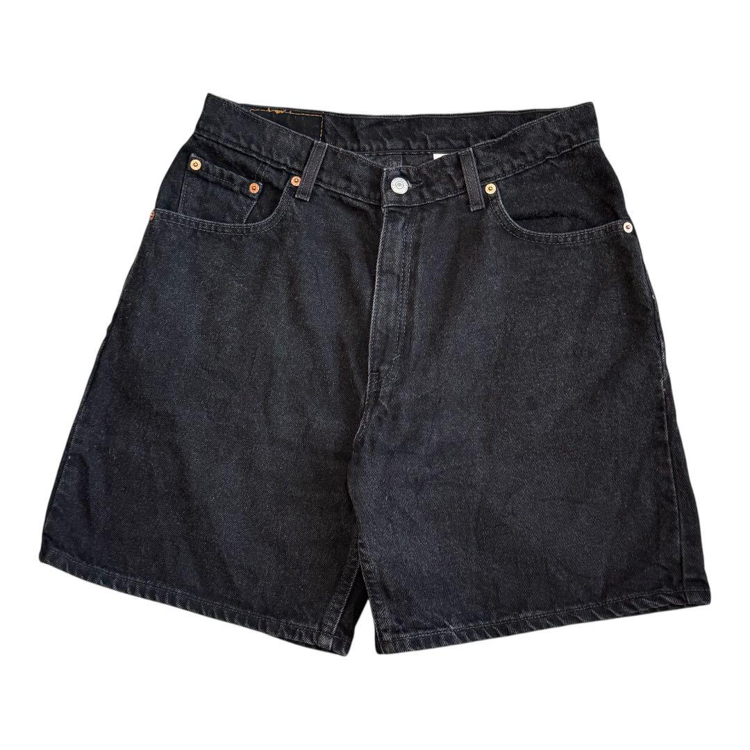 90s リーバイス ブラックデニムショートパンツ 550 505 メキシコ製
