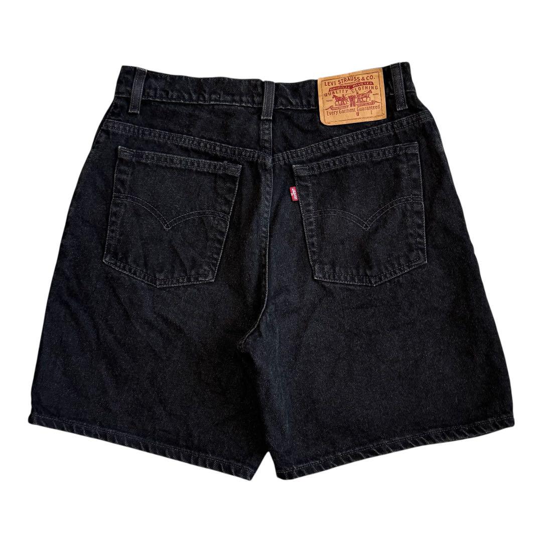 90s リーバイス ブラックデニムショートパンツ 550 505 メキシコ製