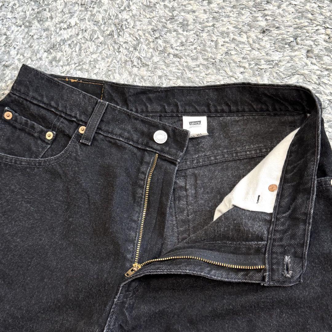 90s リーバイス ブラックデニムショートパンツ 550 505 メキシコ製