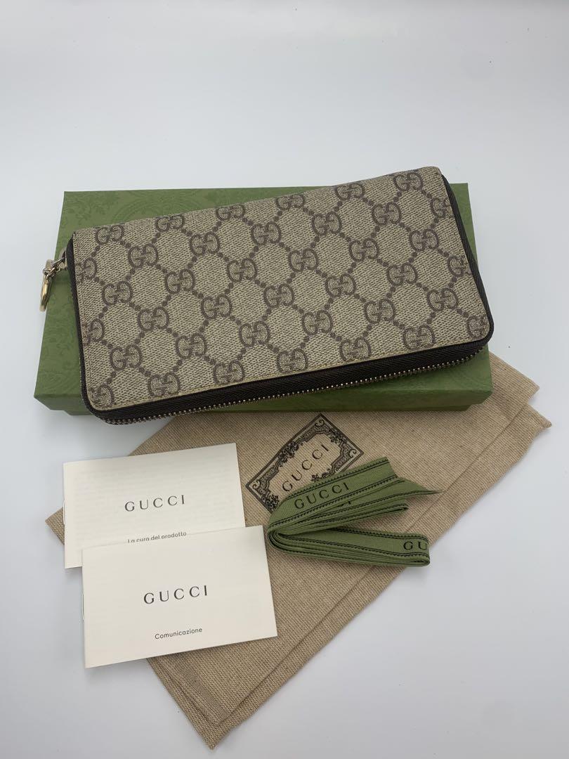 美品‼️ グッチ　GUCCI 財布　長財布　GGスプリーム　ラウンドファスナー