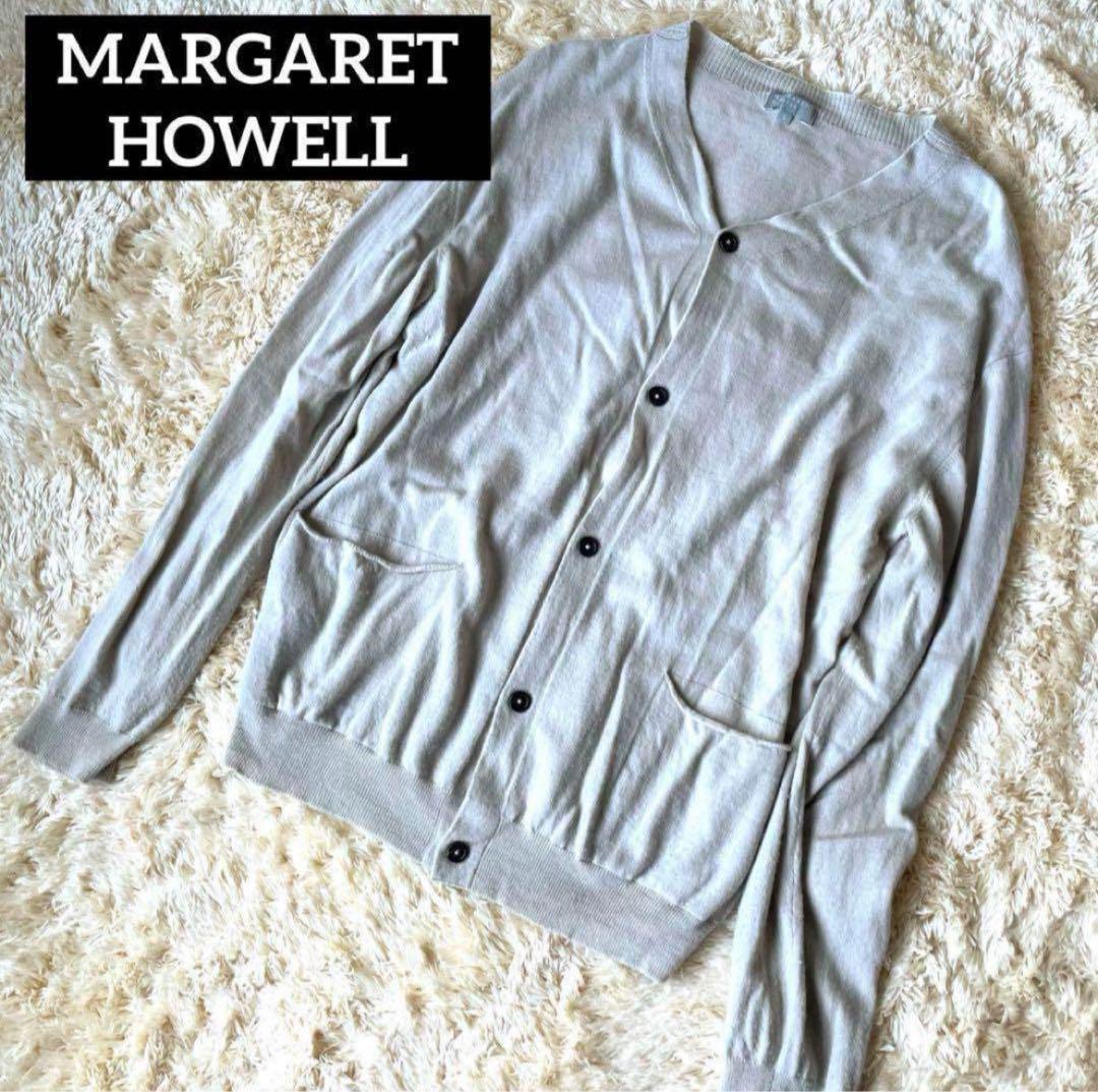 MARGARET HOWELL マーガレットハウエル カーディガン ウール L