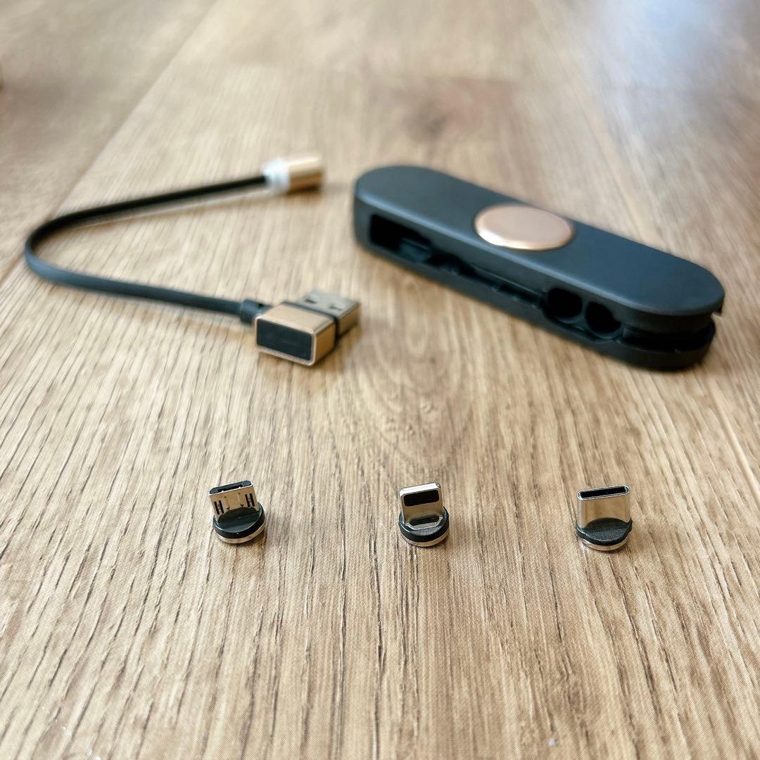 3in1 マグネット充電ケーブル ハンドスピナー設計