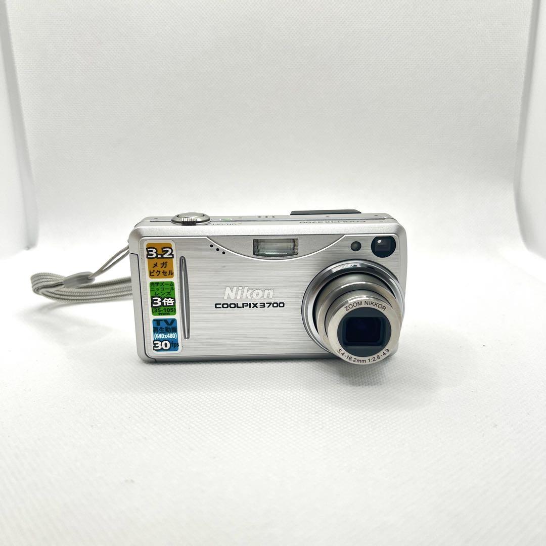 美品】ニコン Nikon COOLPIX 3700 シルバー 動作確認済み - メルカリ