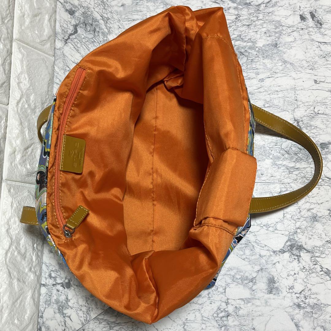 美品 ETRO エトロトートバッグ ペイズリー マルチカラー シルバー金具
