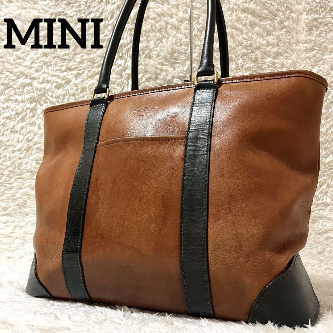 ✨超激レア✨MINI トートバッグ ビジネスバッグ オールレザー ヌメ革 肩掛け