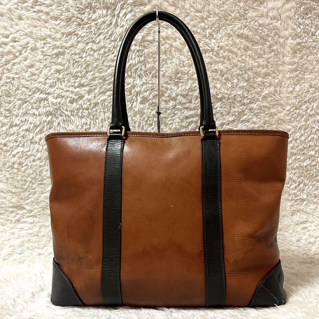 ✨超激レア✨MINI トートバッグ ビジネスバッグ オールレザー ヌメ革 肩掛け