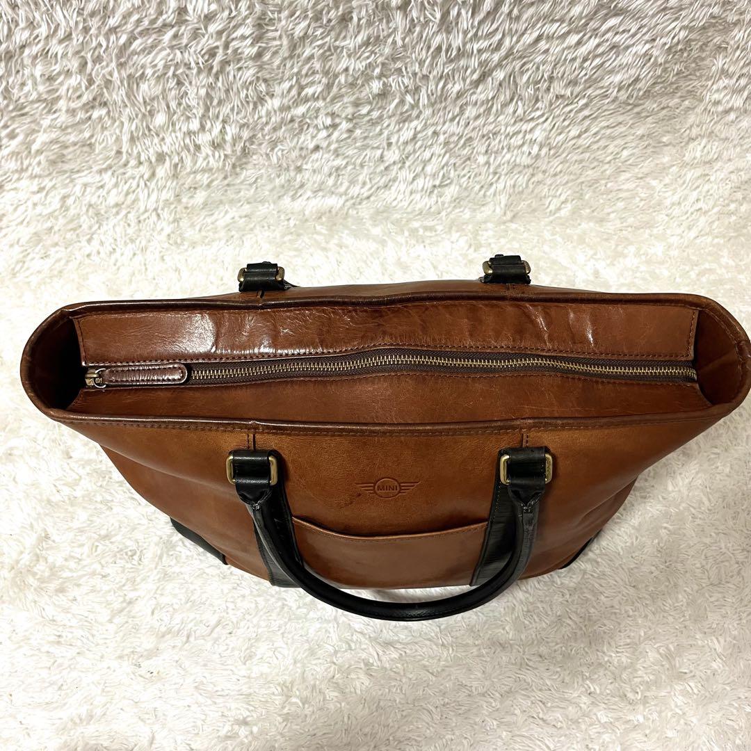 ✨超激レア✨MINI トートバッグ ビジネスバッグ オールレザー ヌメ革 肩掛け