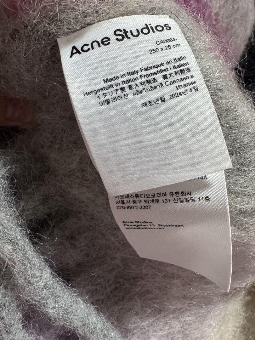 【正規品】Acne Studios モヘアチェックスカーフ