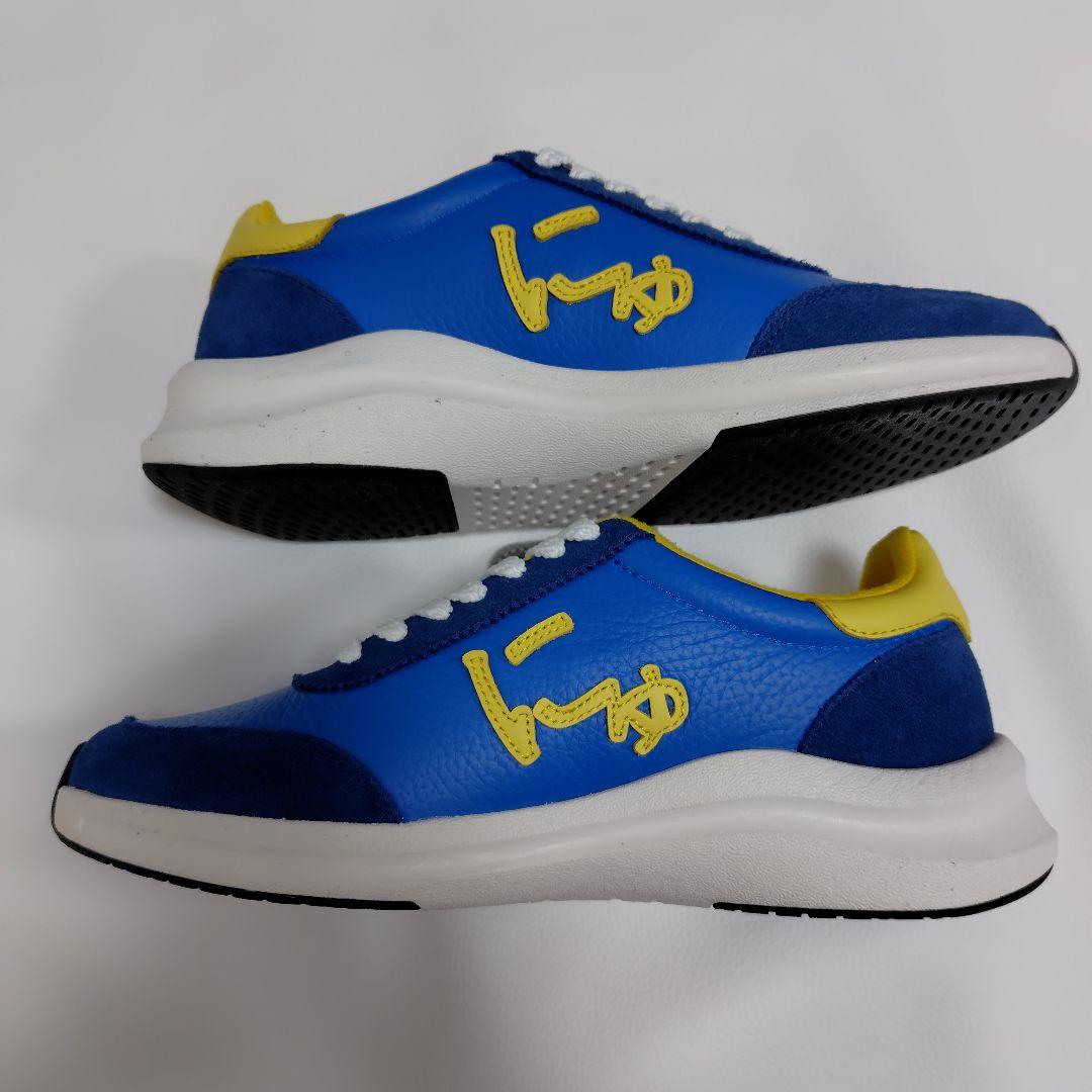 サンガッチョ にゅ 限定スニーカー BLOW BLUE YELLOW 23.5 にゅ～ずBLOW『BLUE×YELLOW』タイムマシーン限定コレクション