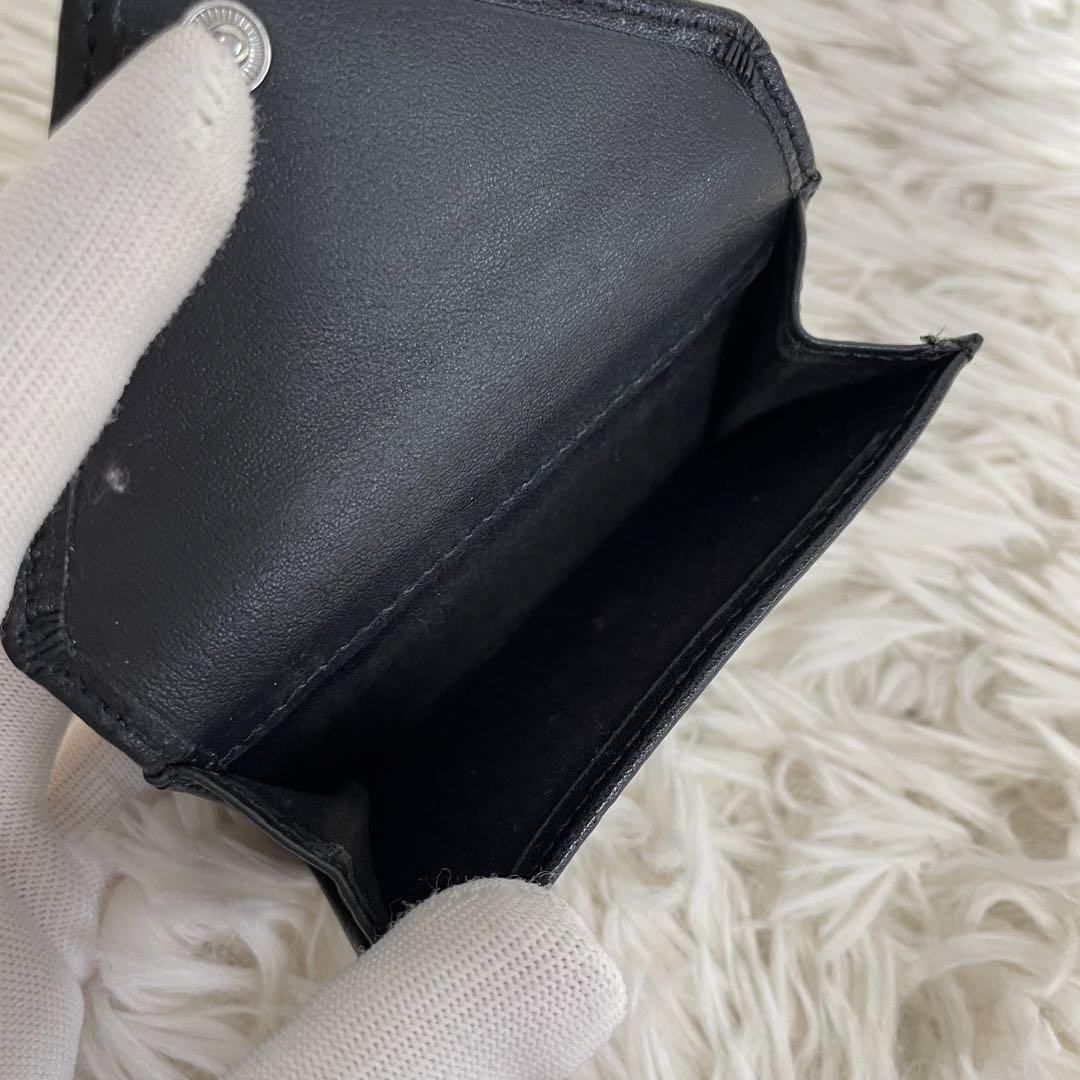 極美品✨ヴィヴィアンウェストウッド　3つ折り財布　レター型　シルバーオーブ　黒