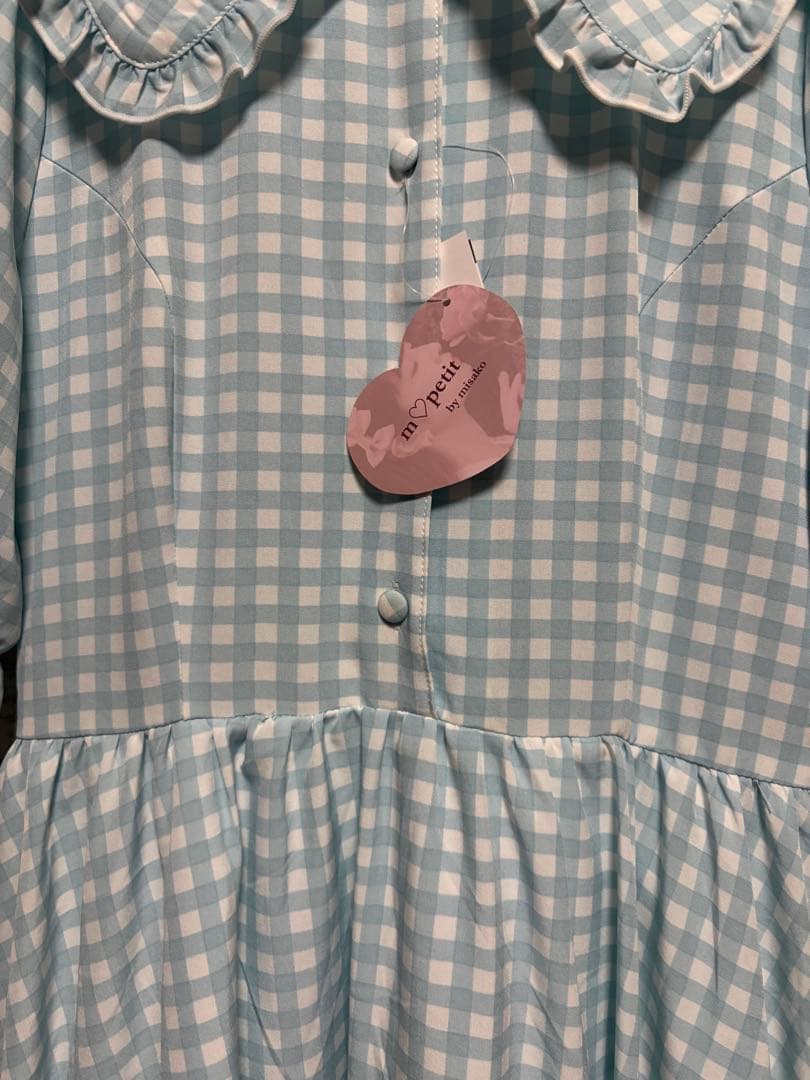 ピンクハウス カットソー ワンピース 半袖 青木美沙子 チェック 襟 ピンクハウス カットソー ワンピース 半袖 青木美沙子 チェック