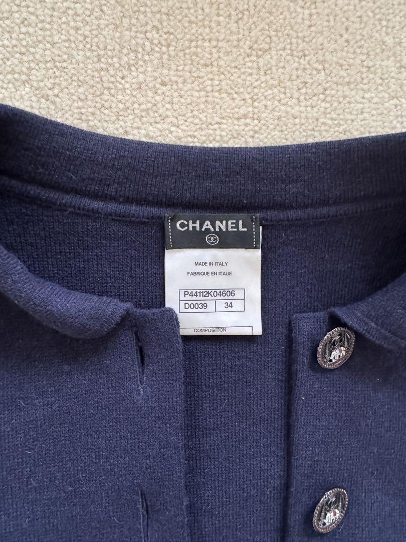 CHANEL シャネル　ネイビー　ジャケット