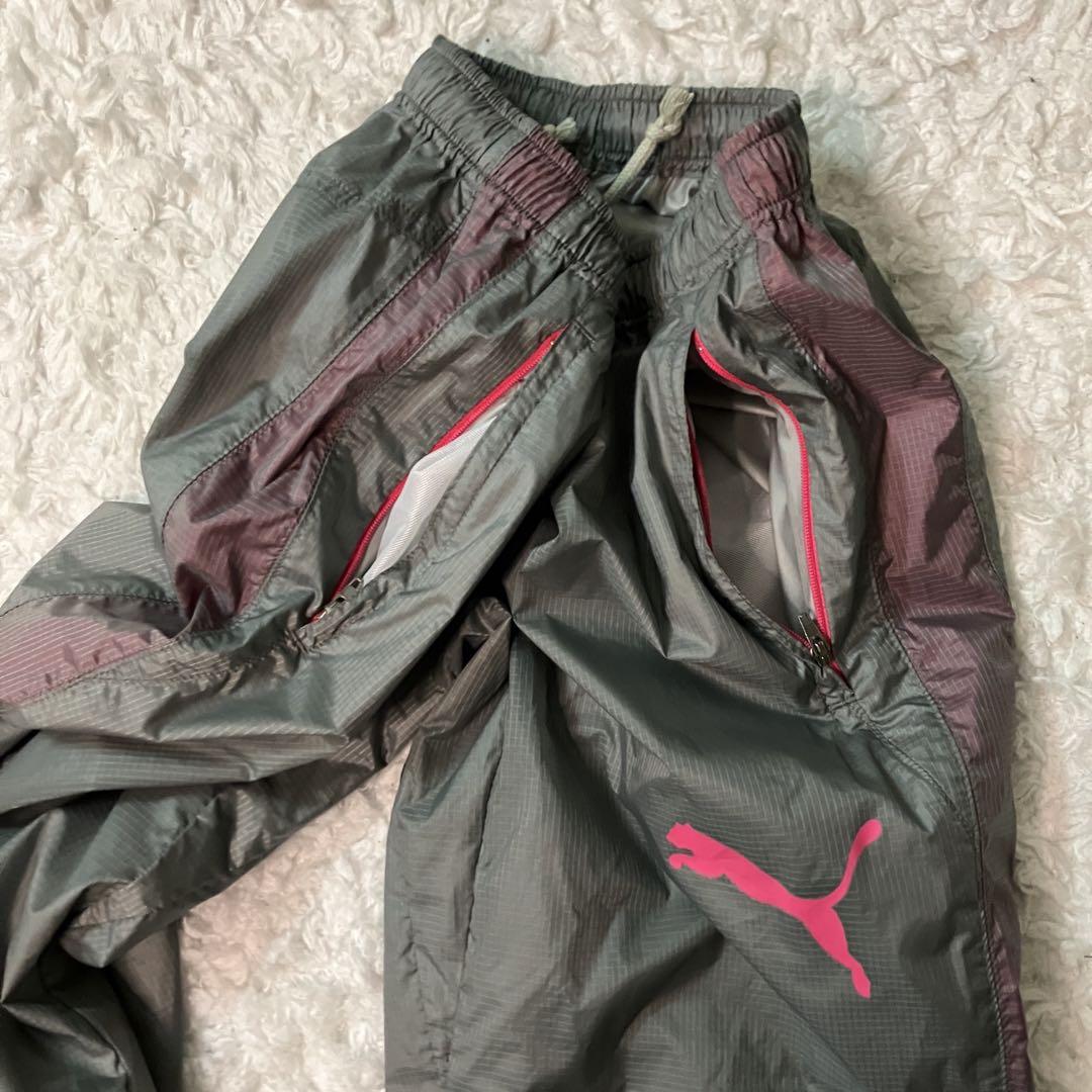 プーマ PUMA ジャージ セットアップ 上下 美品 レディース グレー ロゴ