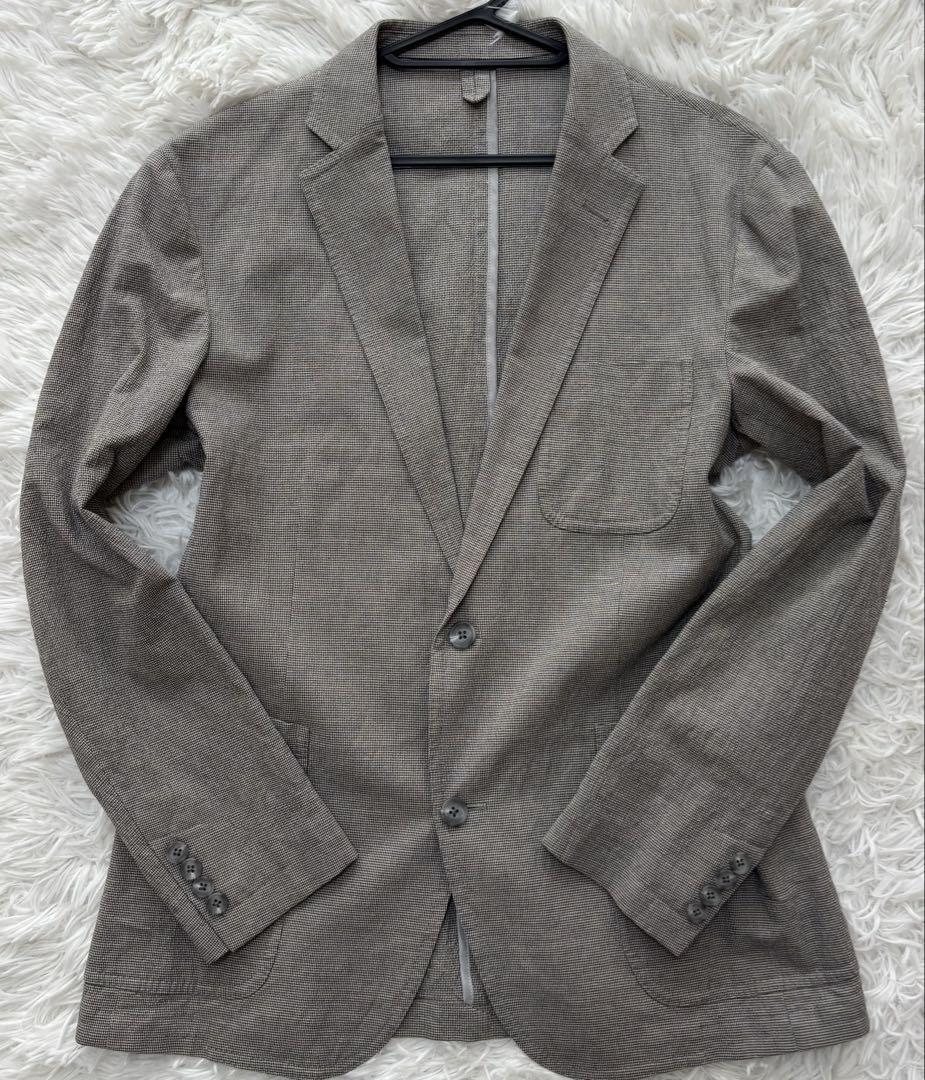 BURBERRY LONDON テーラードジャケット　リネン混　超ストレッチ