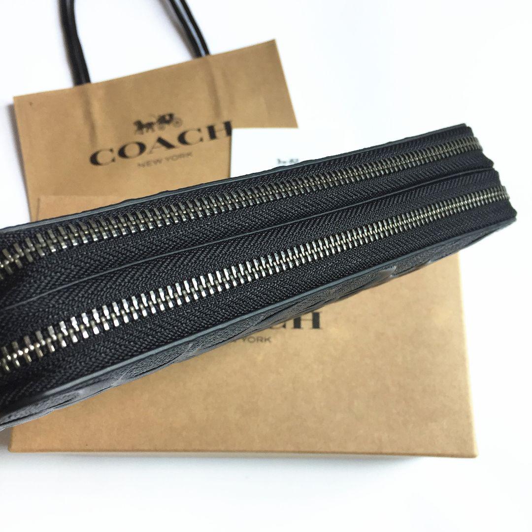 COACH財布 コーチ長財布 F93425 ダブルジップ メンズアウトレット品