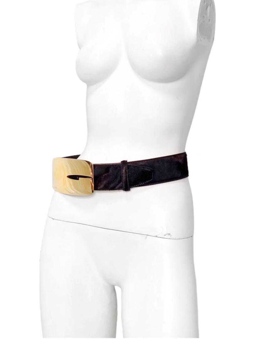 小物 FW1996 gucci by TOMFORD pony hair belt