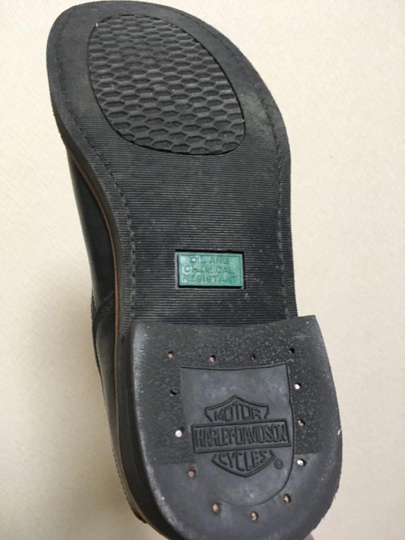 通販定番 レア 90'レザーエンジニアブーツ US7.5 l0Iwx-m89434570145 HARLEY DAVIDSON 高評価即納