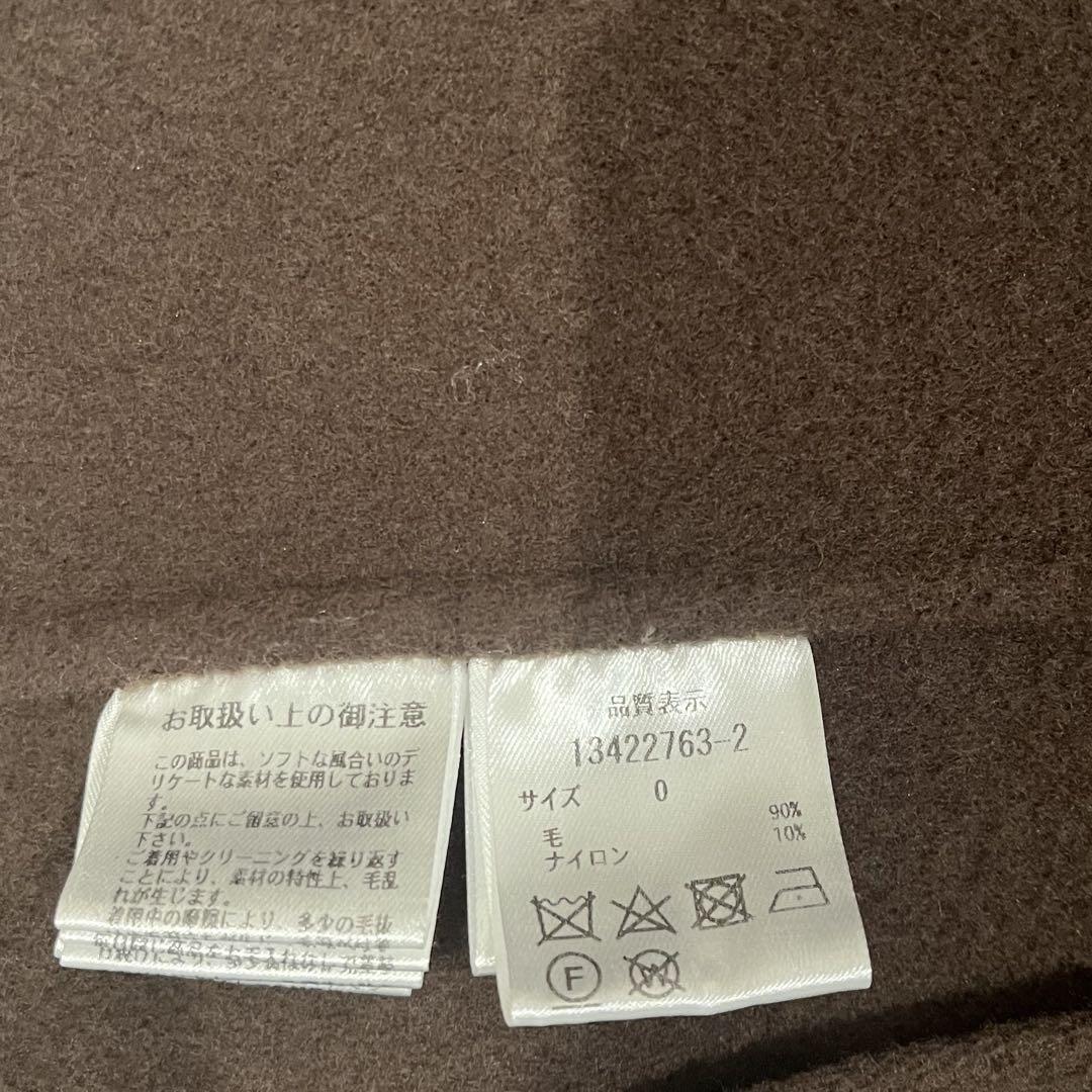 Arpege story 2024AW ファー付きフードリバーコート 茶SS
