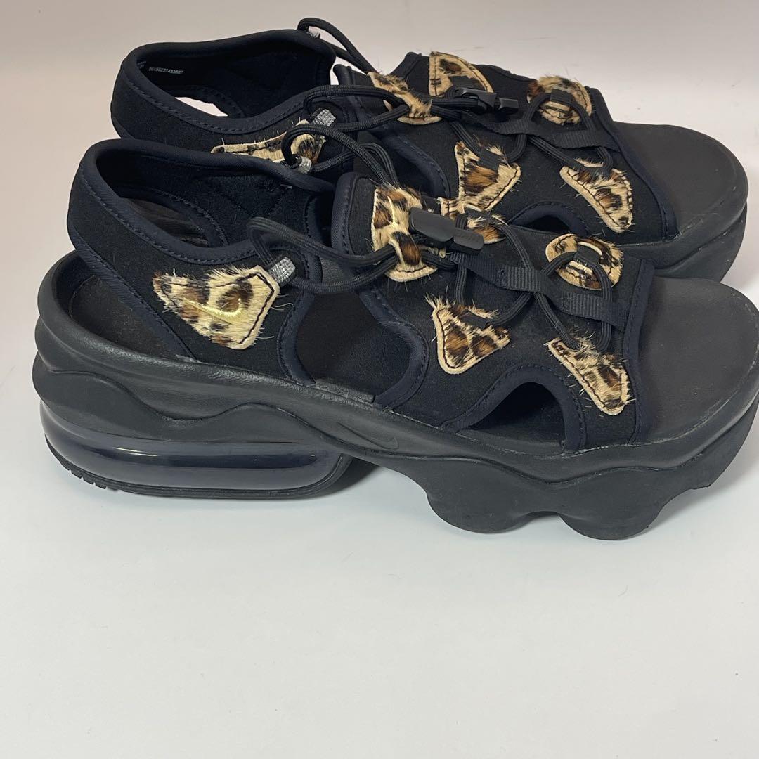 豪華 レア】ナイキ 黒レオパード ココ エアマックス サンダル NIKE 靴