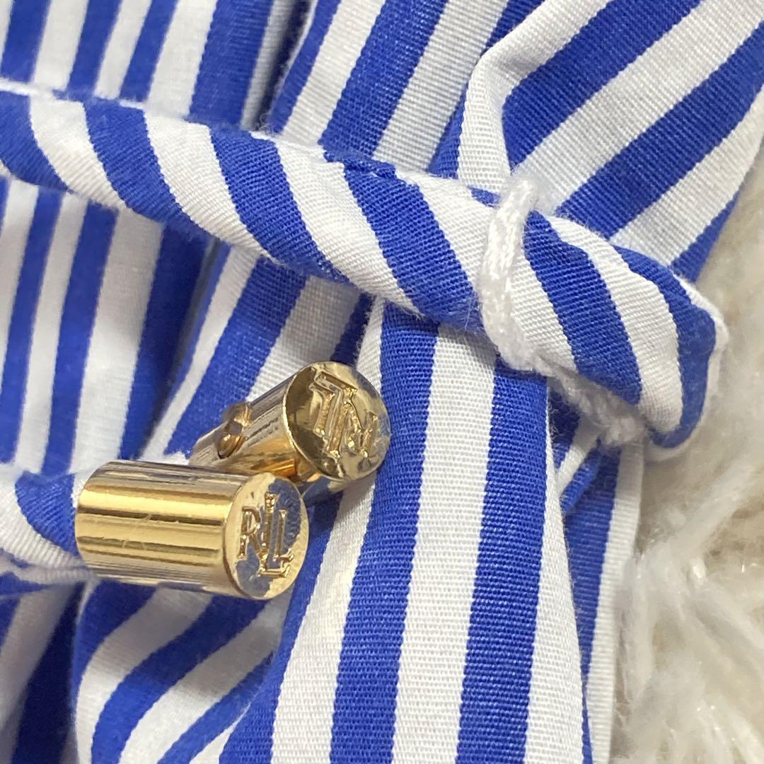 極美品】 ローレンラルフローレン シャツワンピース 金ボタン