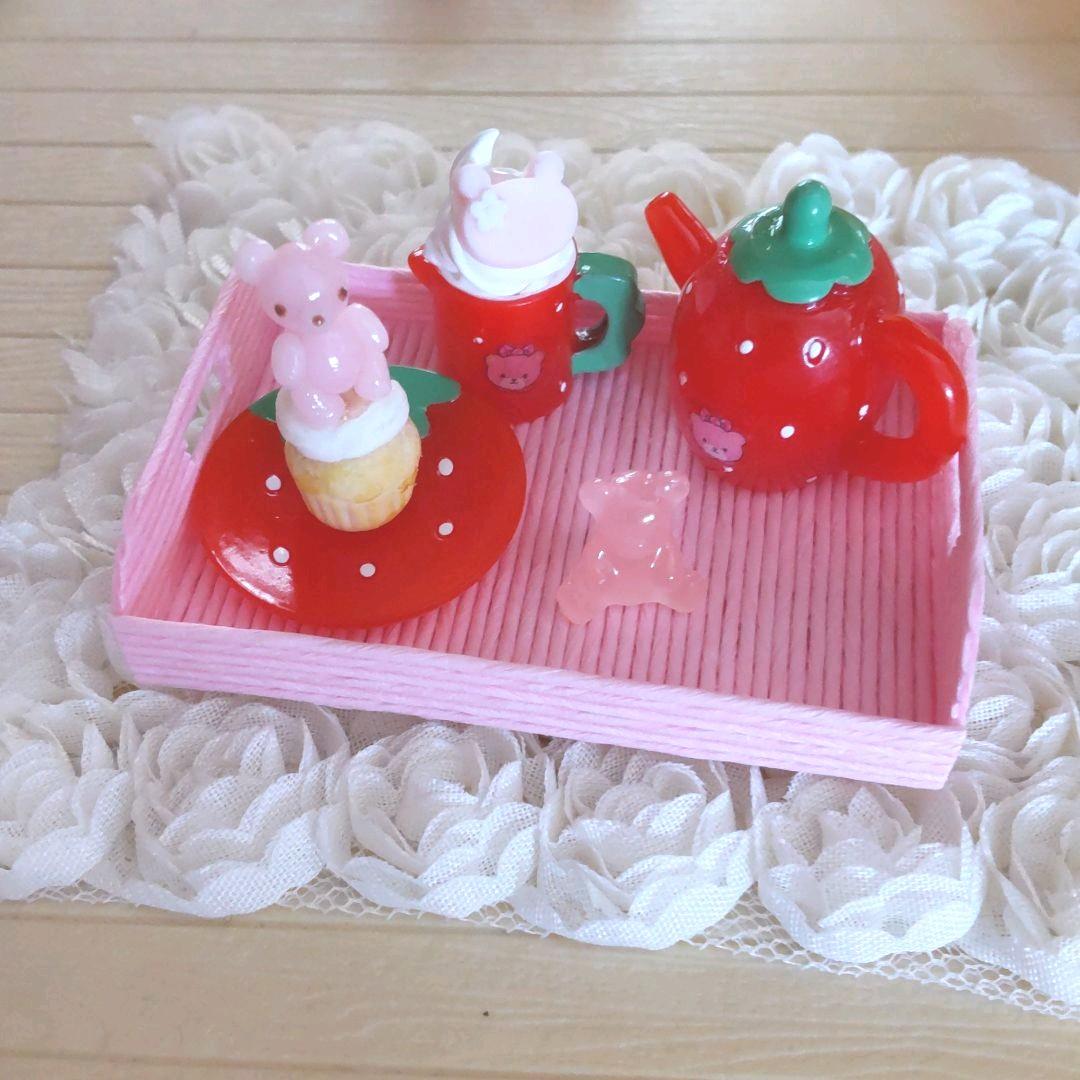 メルカリ いちごくまちゃんキャンディのカフェセット おもちゃ 人形 1 2 中古や未使用のフリマ
