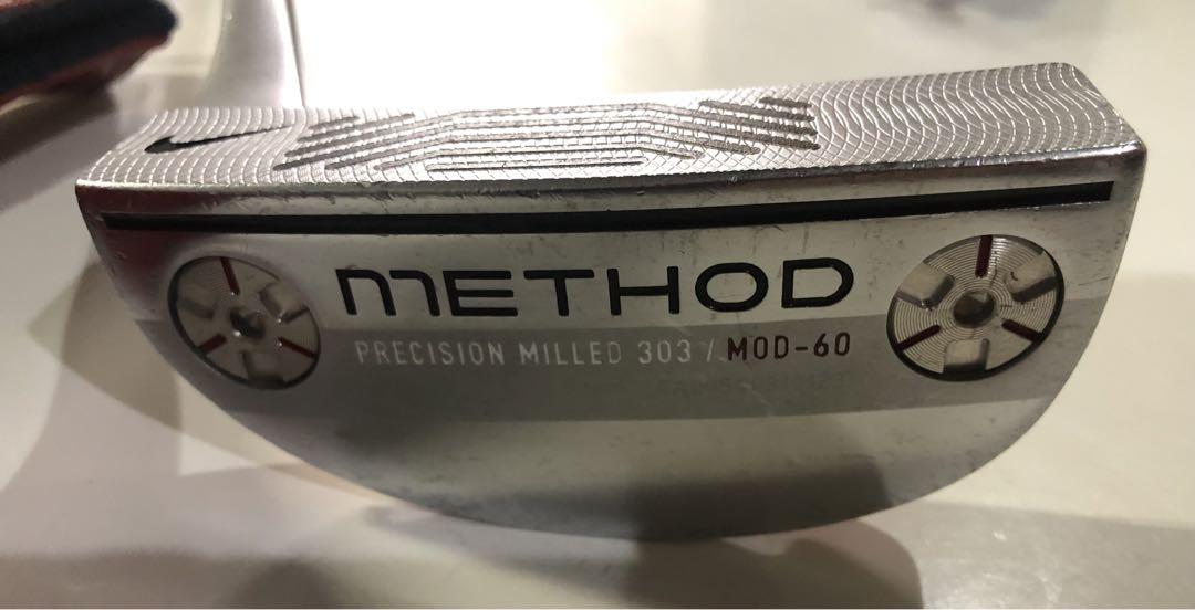 レフティ用 METHOD MOD-60 パター NIKE ヘッドカバー赤