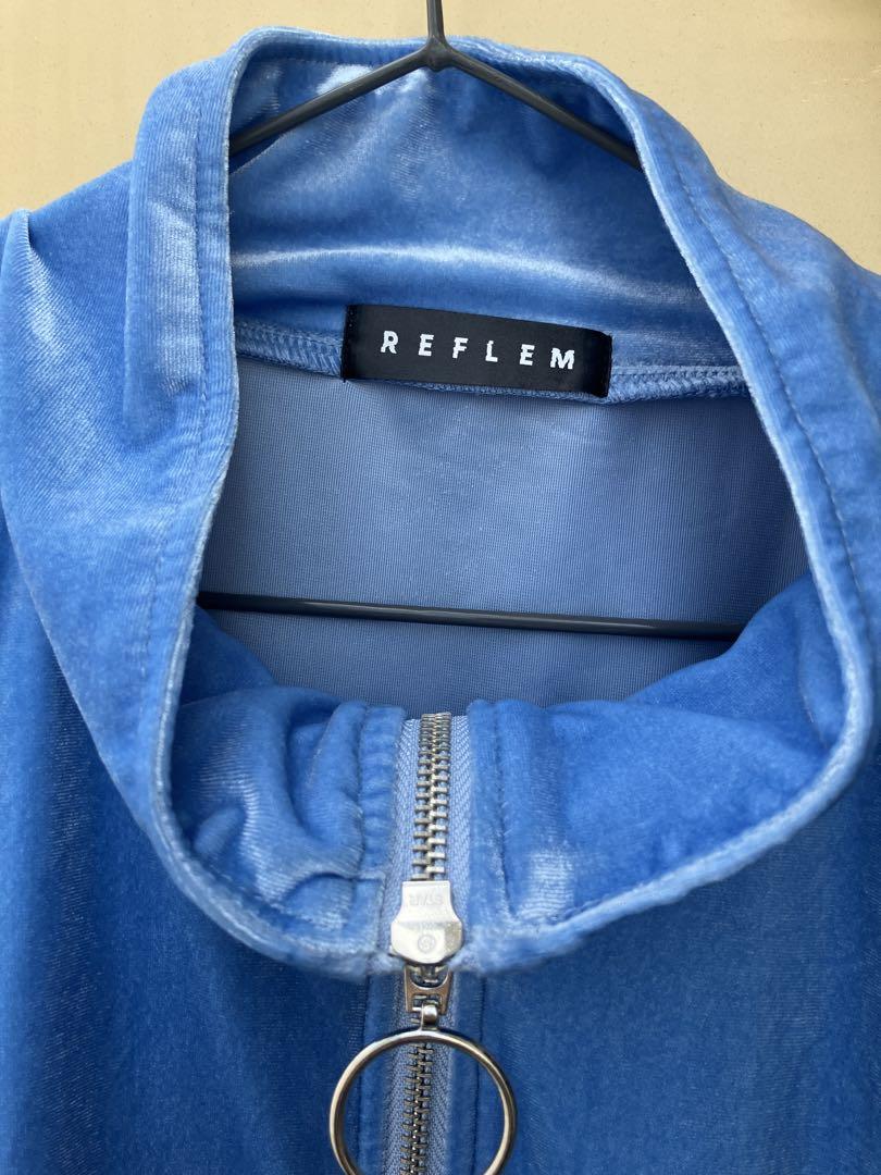 レフレム　REFLEM ジャージ　ブルゾン　水色