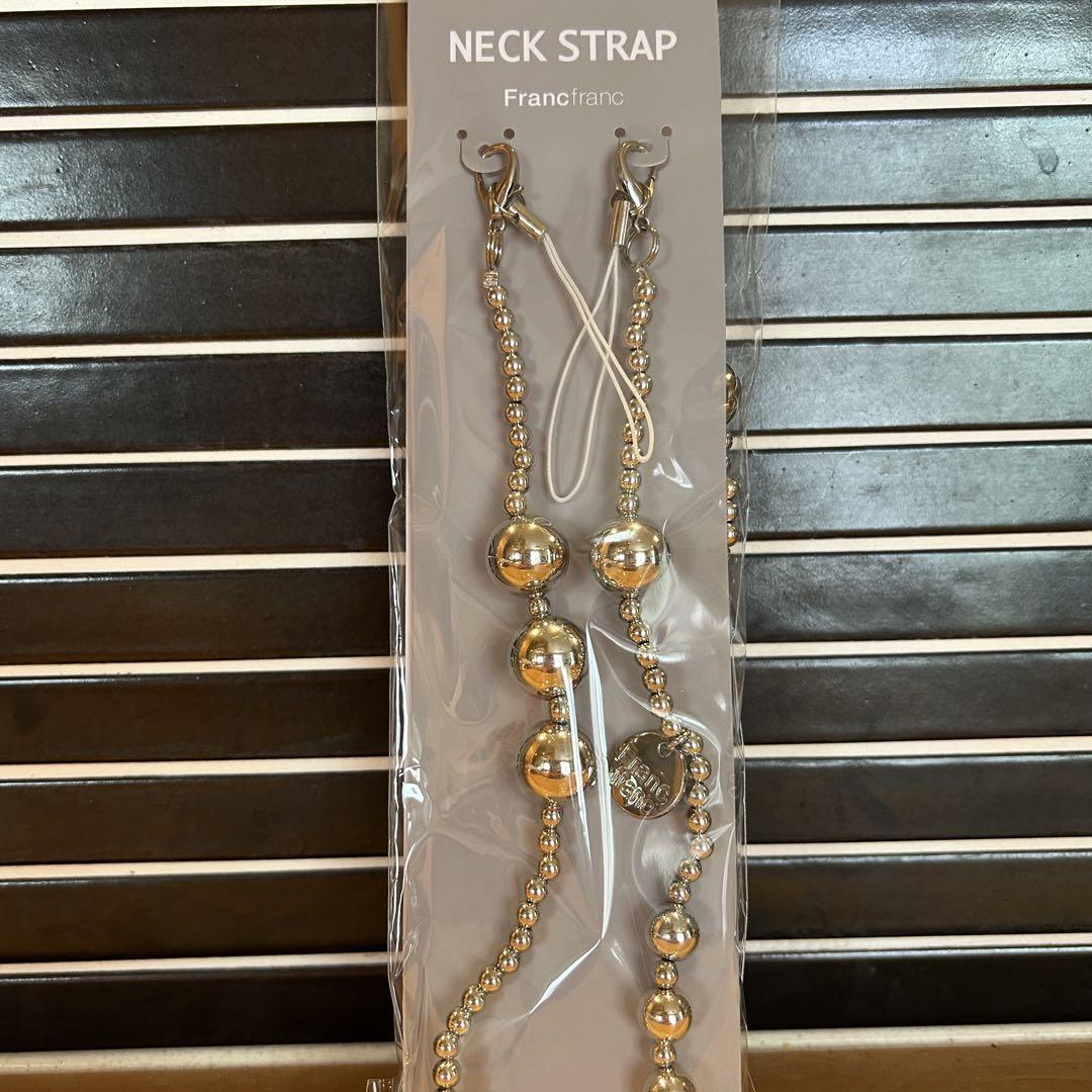 【新品】Francfranc ハンディファン ネックストラップセット