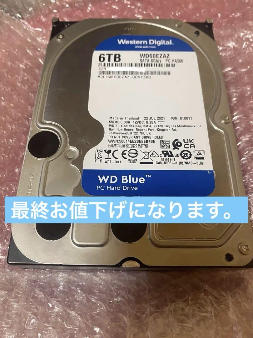 正常判定Western Digital blueWD60EZAZ 6TB HDD