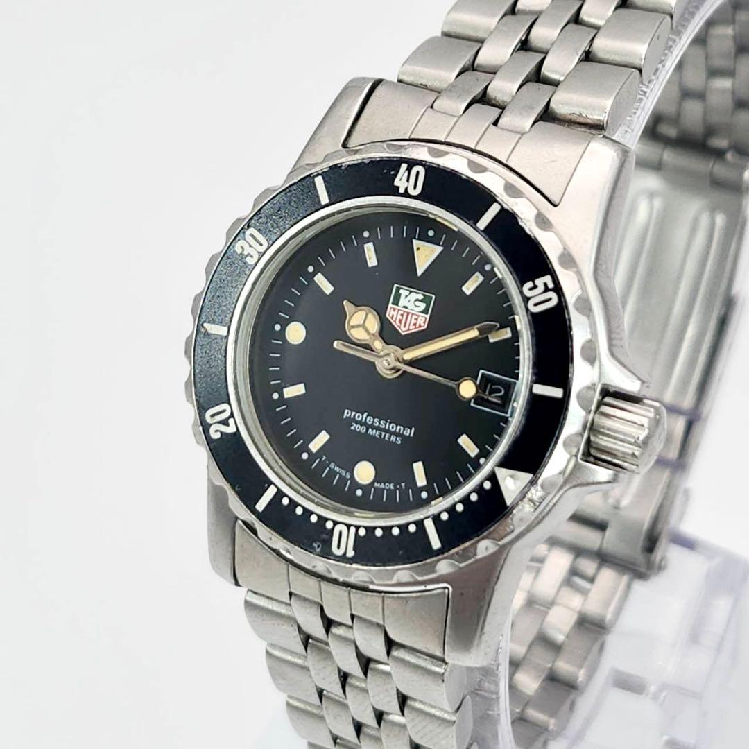 タグホイヤー プロフェッショナル ブラック文字盤 929.208 クォーツTAG HEUER
