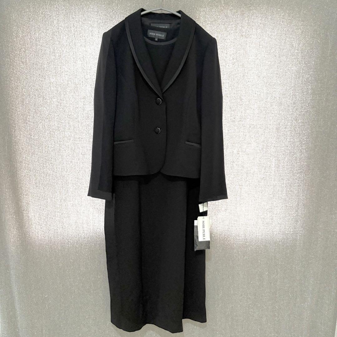 LUNE SOIR　東京ソワール　ジャケット+ワンピース　高級セットアップ LUNE SOIR東京ソワールジャケット+ワンピース高級セットアップ
